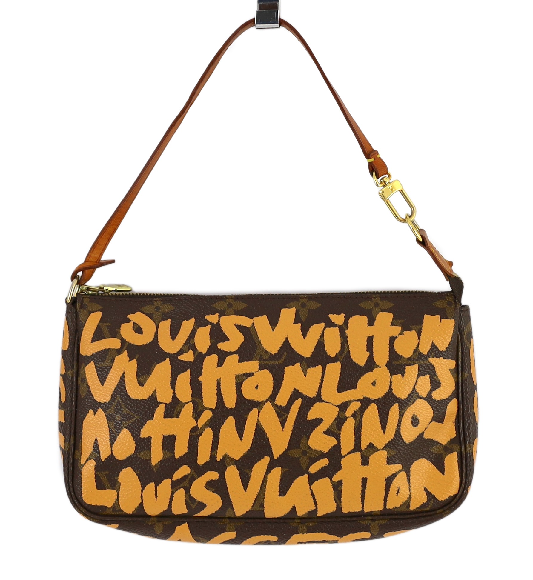 A vintage 2001 Louis Vuitton x Stephen Sprouse Monogram Graffiti Pochette